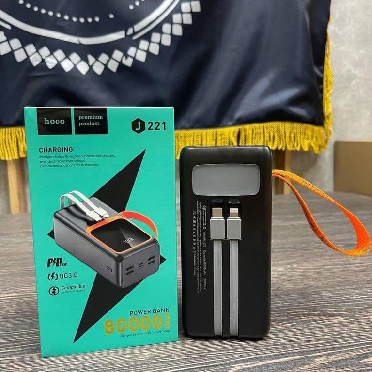 Повер банк🔋Power bank HOCO 80000 mah 22.5W быстр